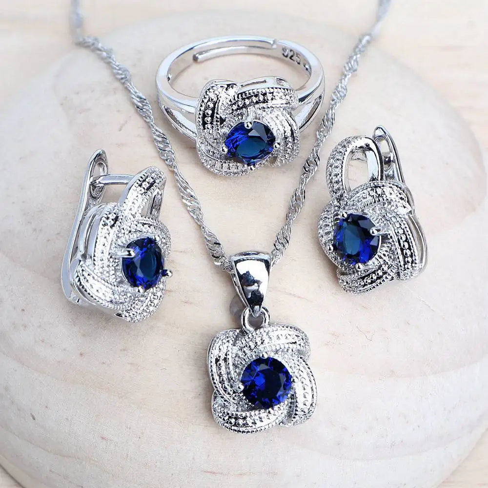 Blue Zirconia Women Jewelry