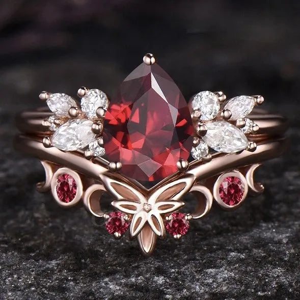 Rose Gold Flower Ring