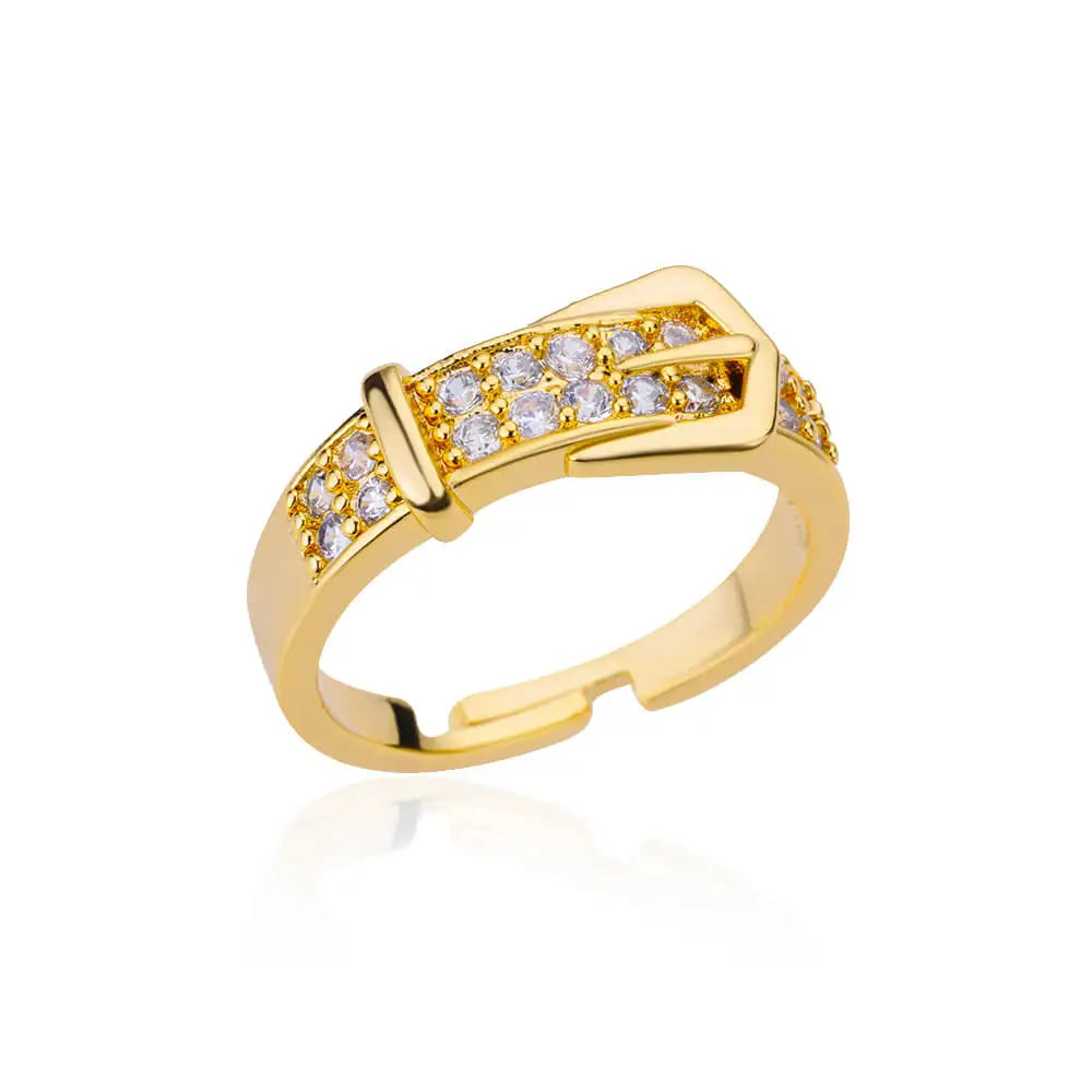Blue Zircon Crown Rings
