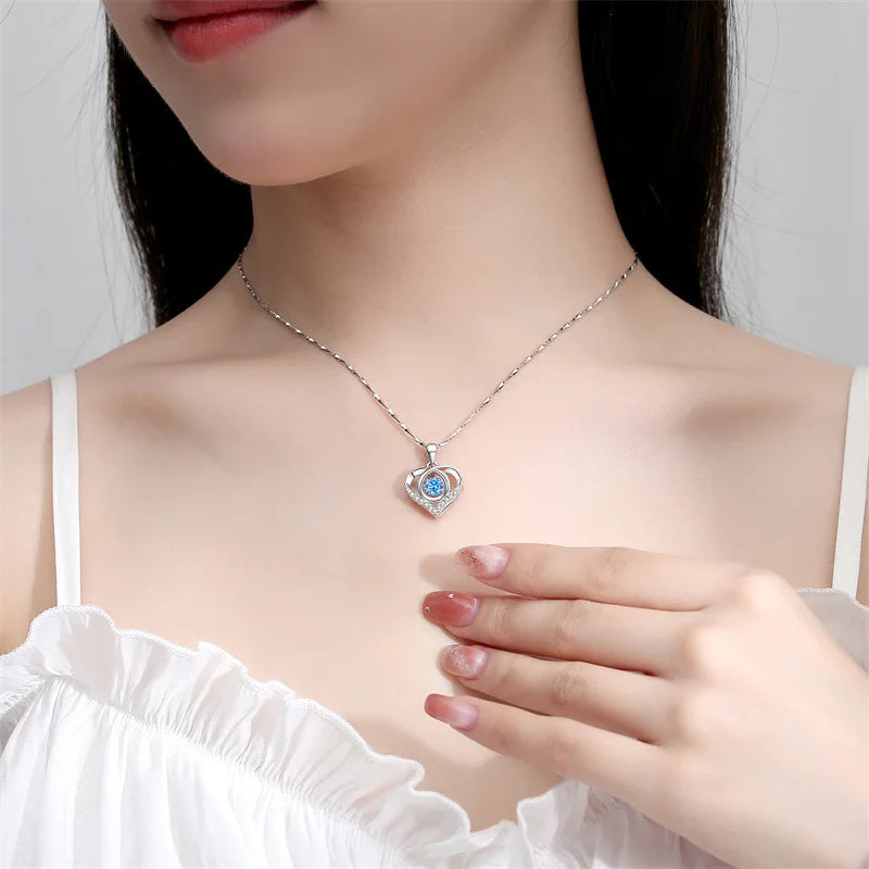 Heart Shaped Necklace Bracelet