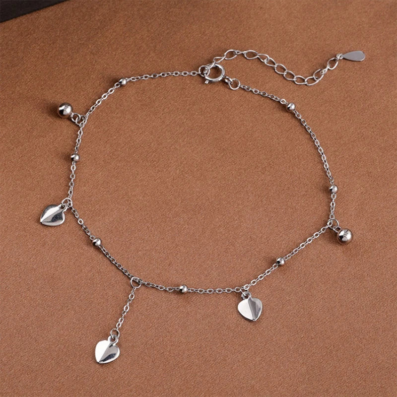 Sterling Silver Anklet Dazzling Chain.