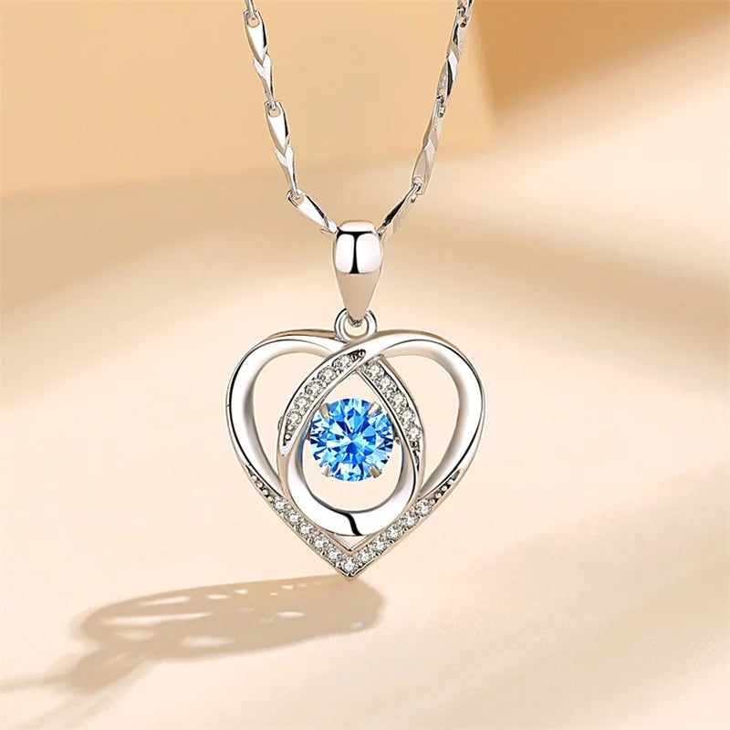 Heart Shaped Necklace Bracelet