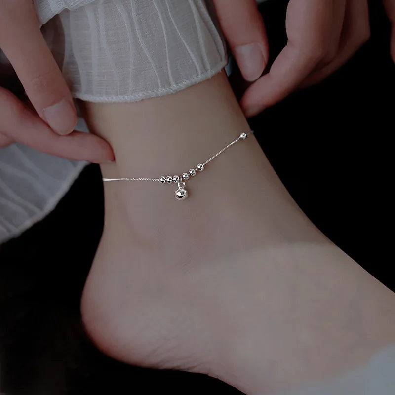 Sterling Silver Anklet Dazzling Chain.