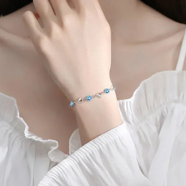 Heart Shaped Necklace Bracelet