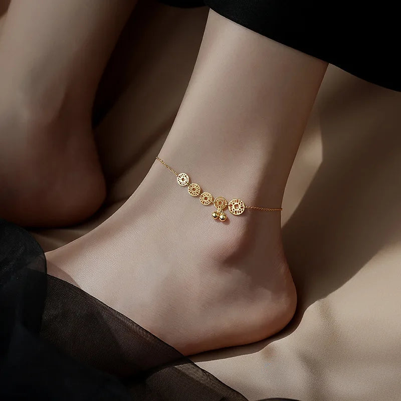 Sterling Silver Anklet Dazzling Chain.