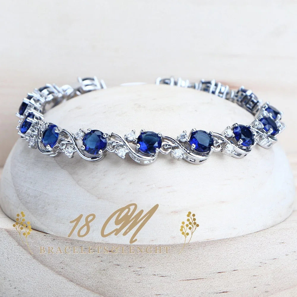 Blue Zirconia Women Jewelry