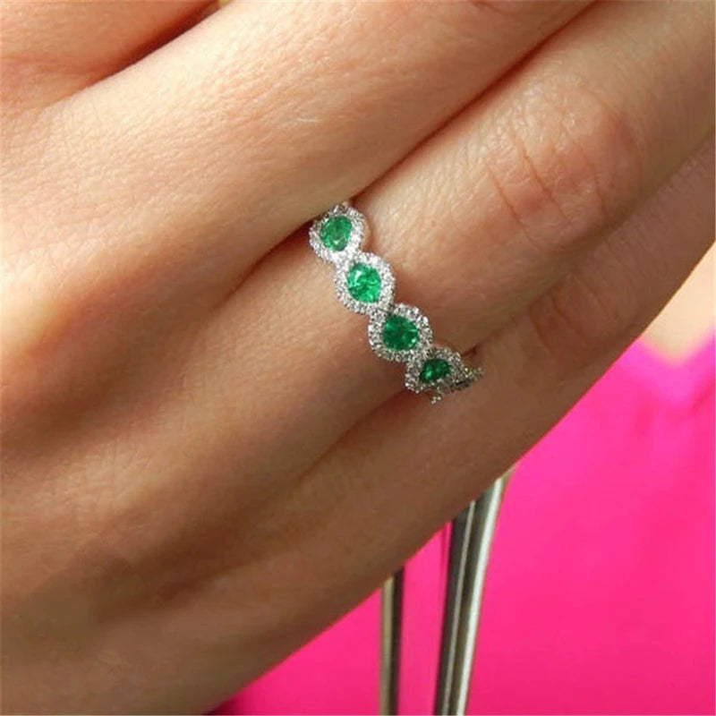 Red/Green Women Ring