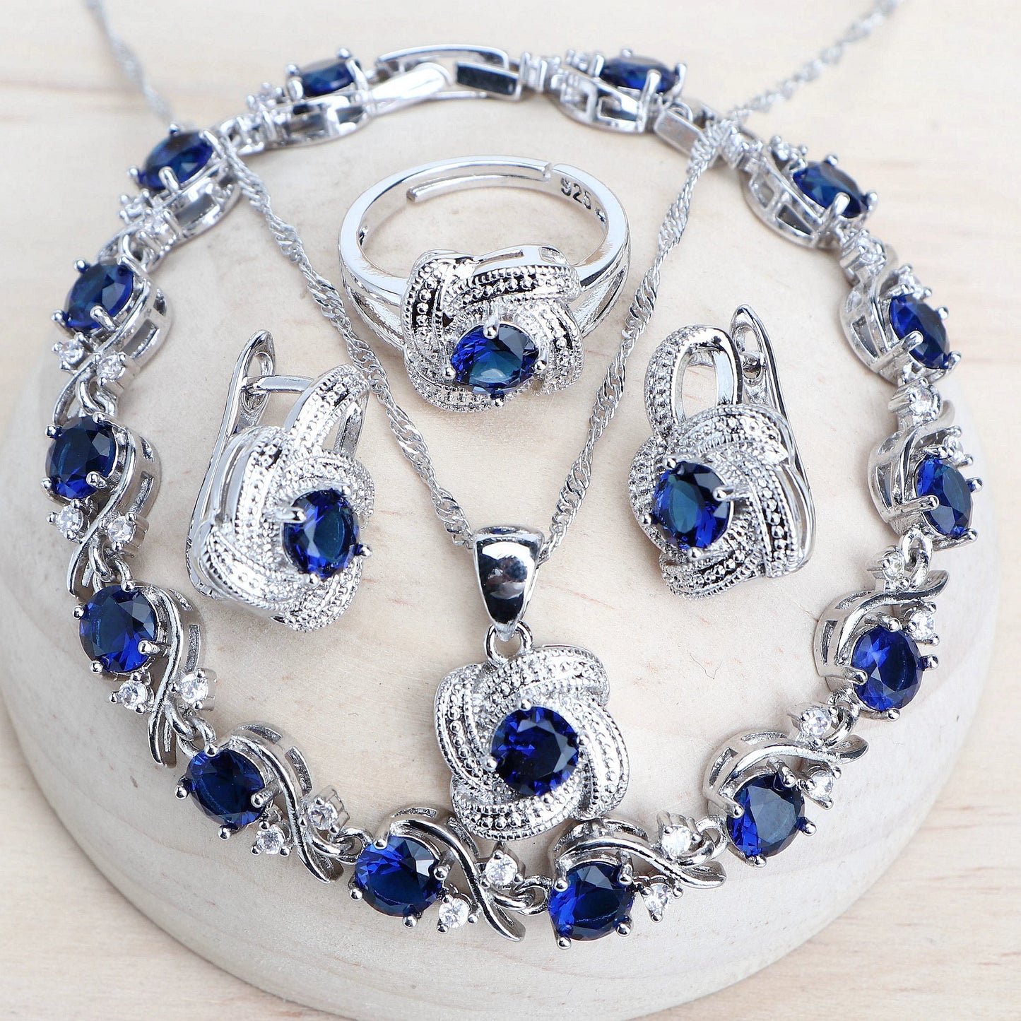 Blue Zirconia Women Jewelry