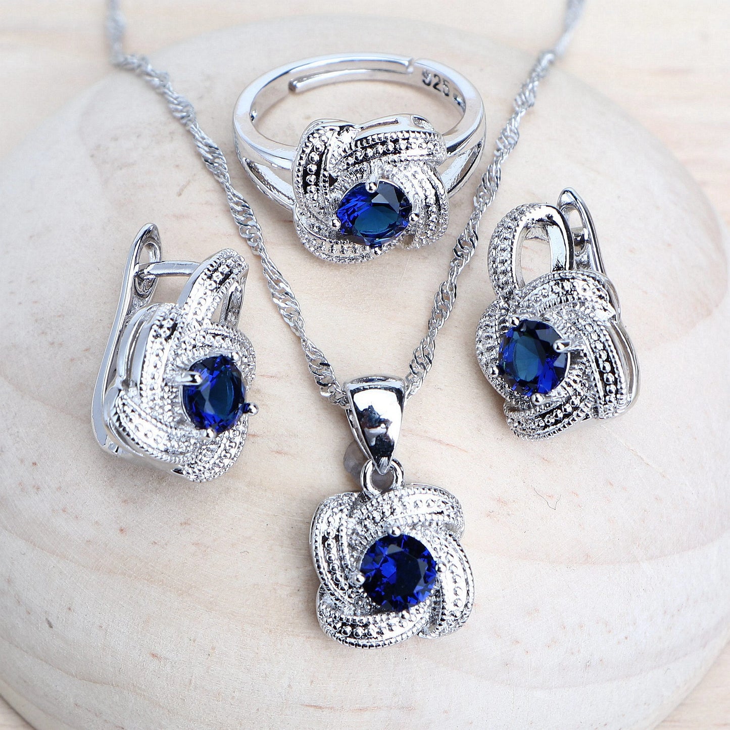 Blue Zirconia Women Jewelry
