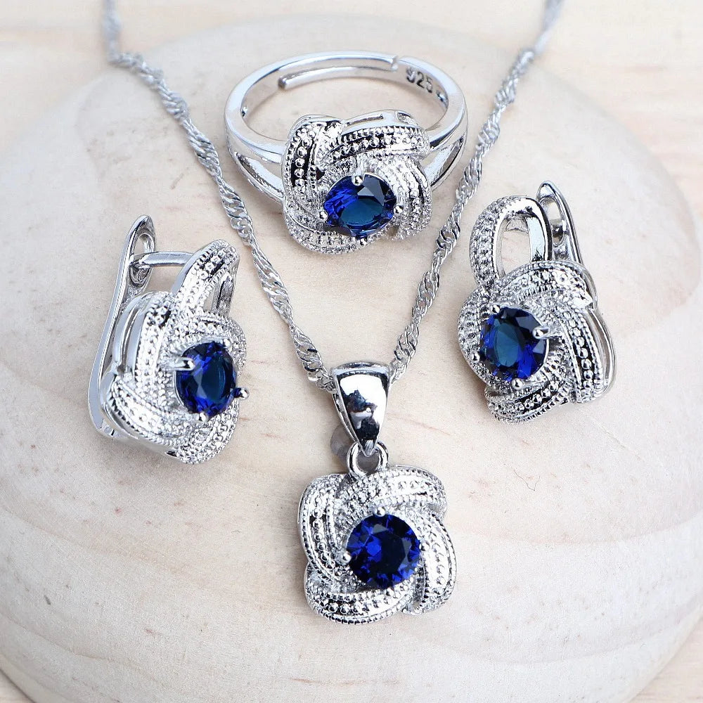 Blue Zirconia Women Jewelry