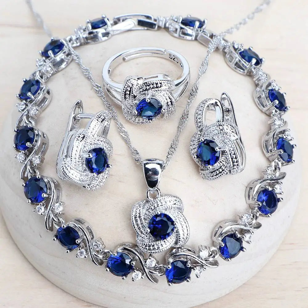 Blue Zirconia Women Jewelry