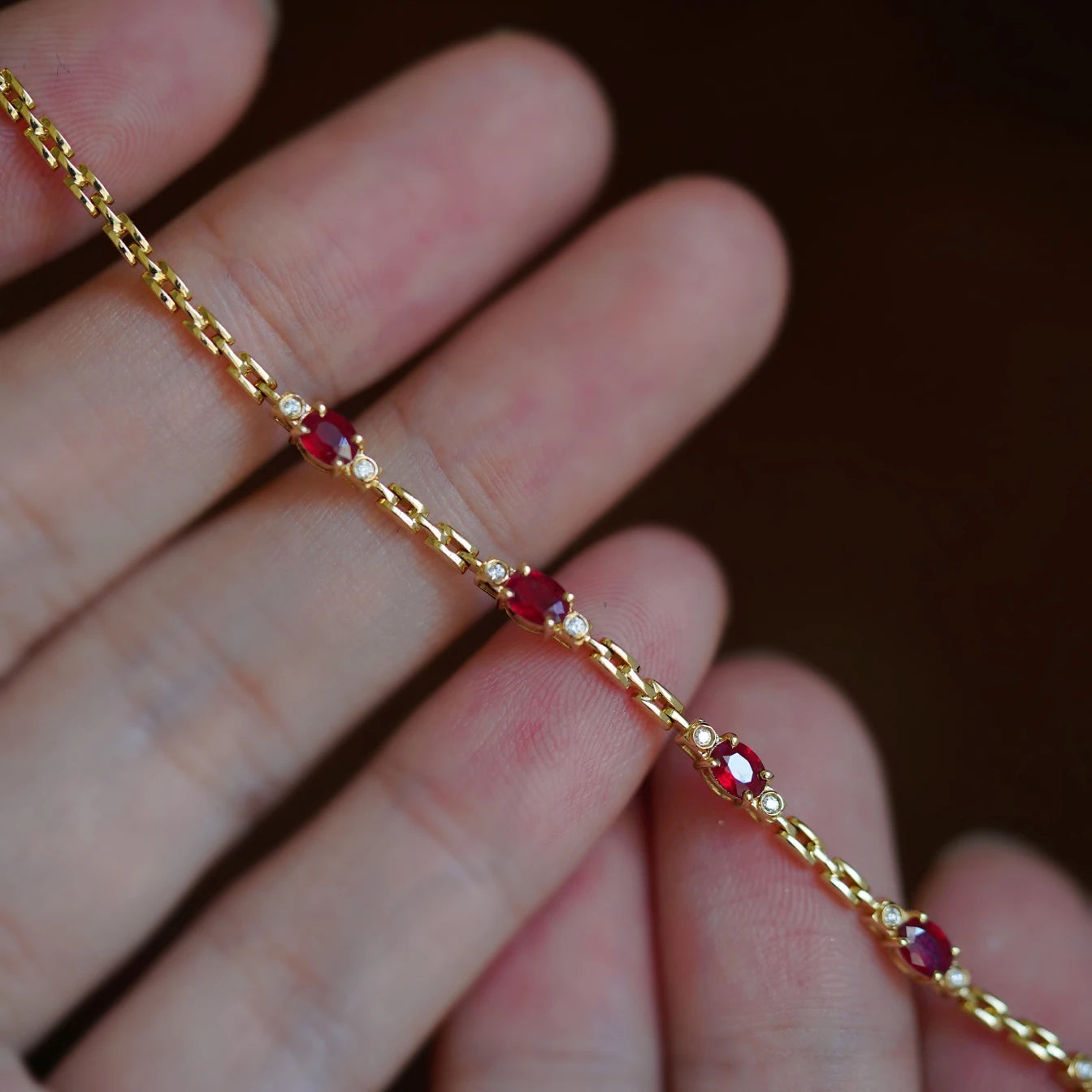 Red diamond bracelet
