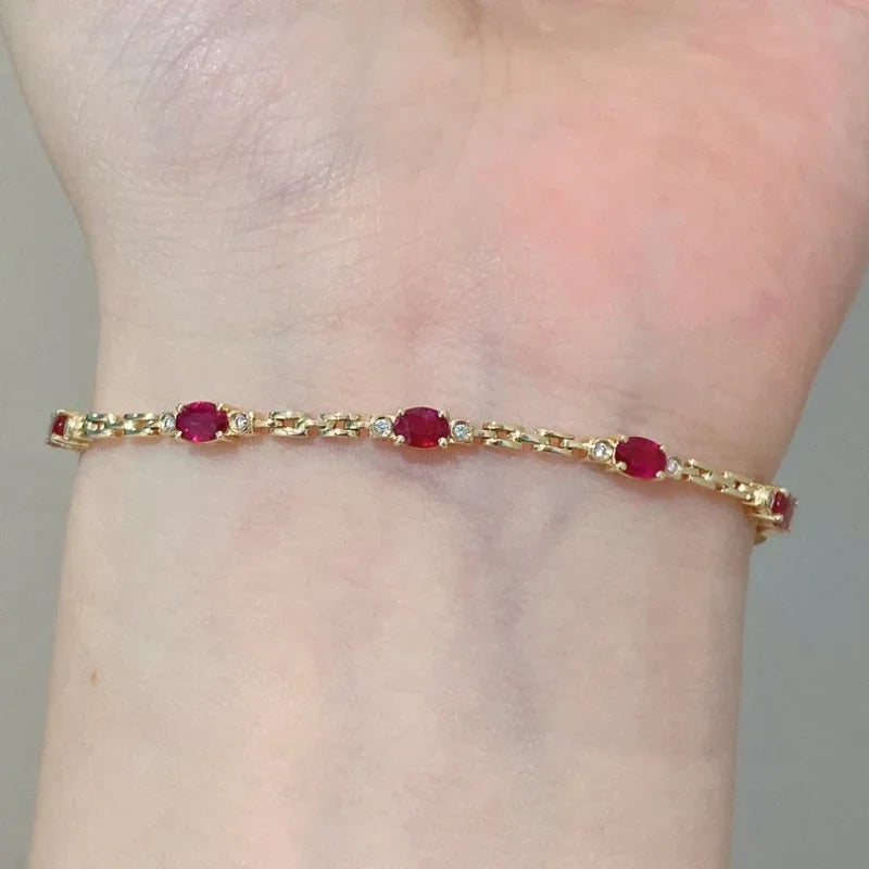 Red diamond bracelet