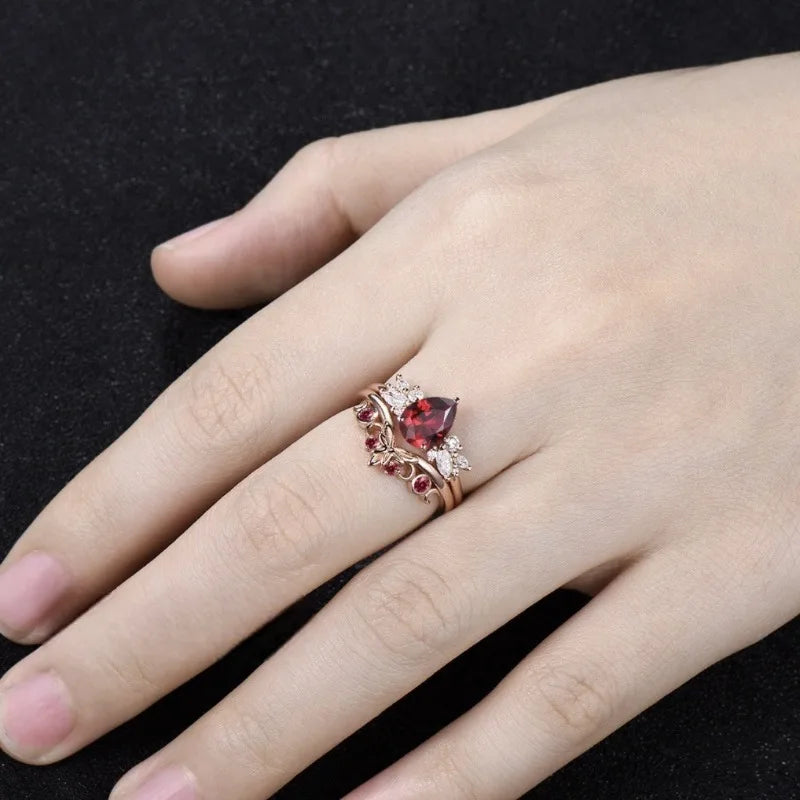 Rose Gold Flower Ring