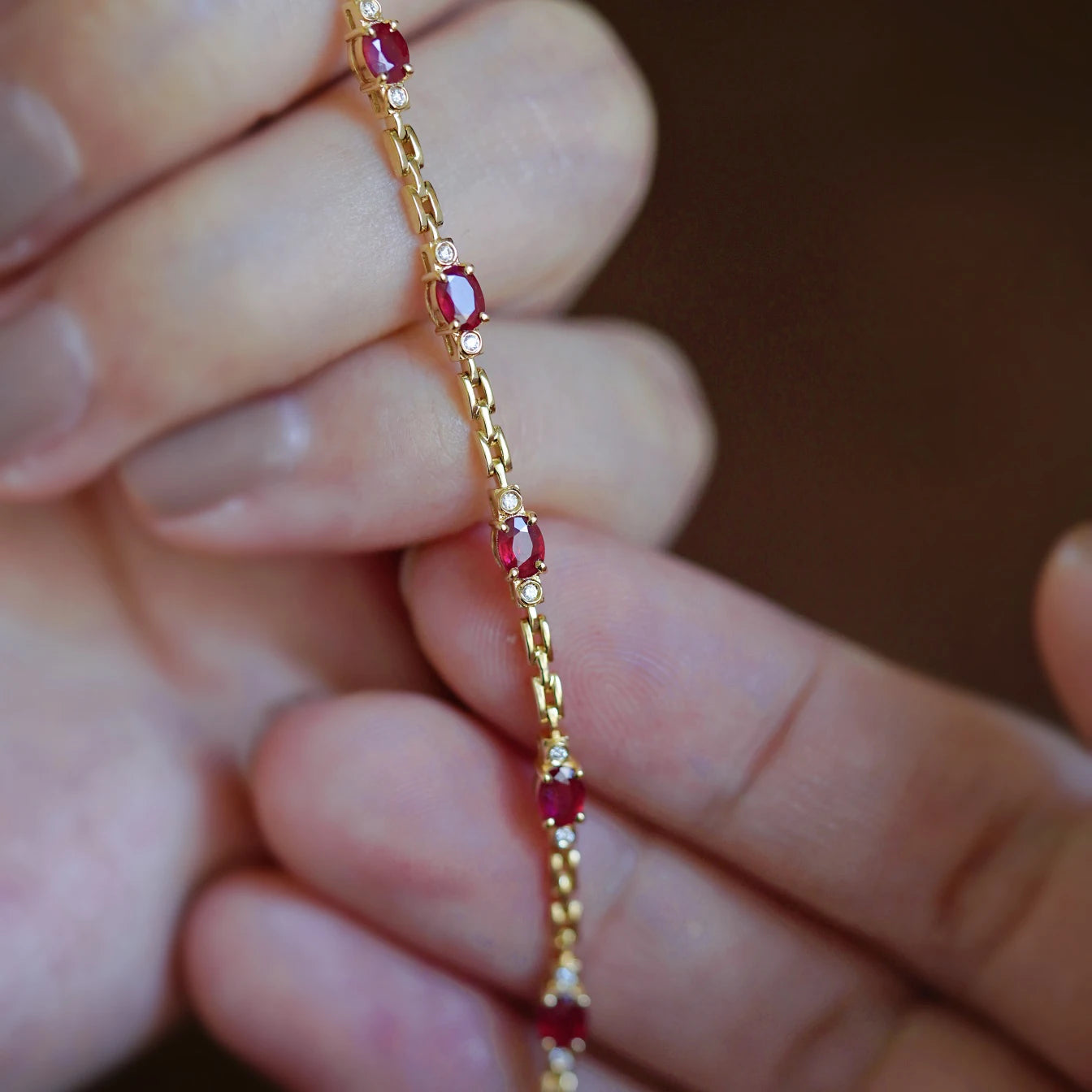 Red diamond bracelet