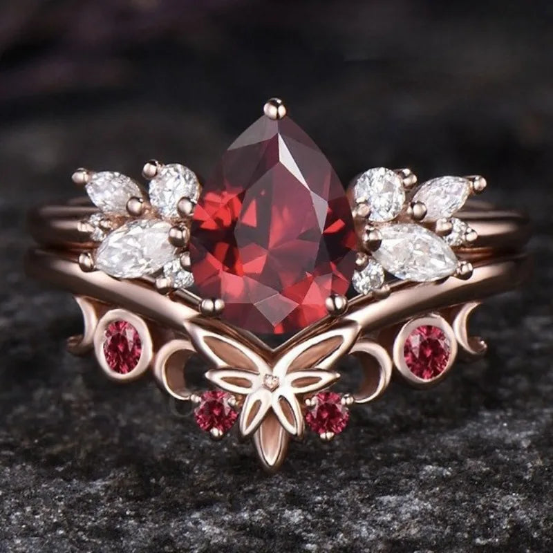 Rose Gold Flower Ring