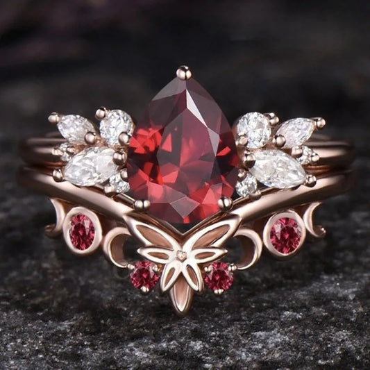 Rose Gold Flower Ring